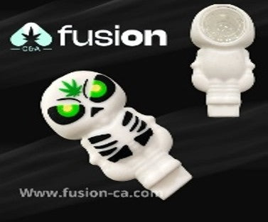 PIPA SILICONA DISEÑOS CALAVERA, COLOR BLANCO