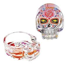 CENICERO VIDRIO DISEÑO CALAVERA