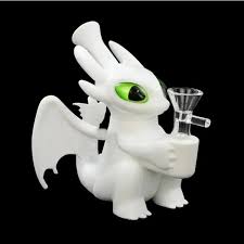 BONG SILICONA CHIMUELO  BLANCO/NEGRO