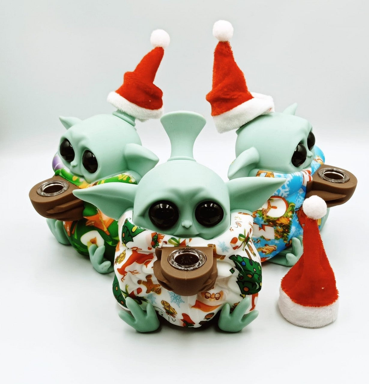 BONG SILICONA BABY YODA  NAVIDEÑO